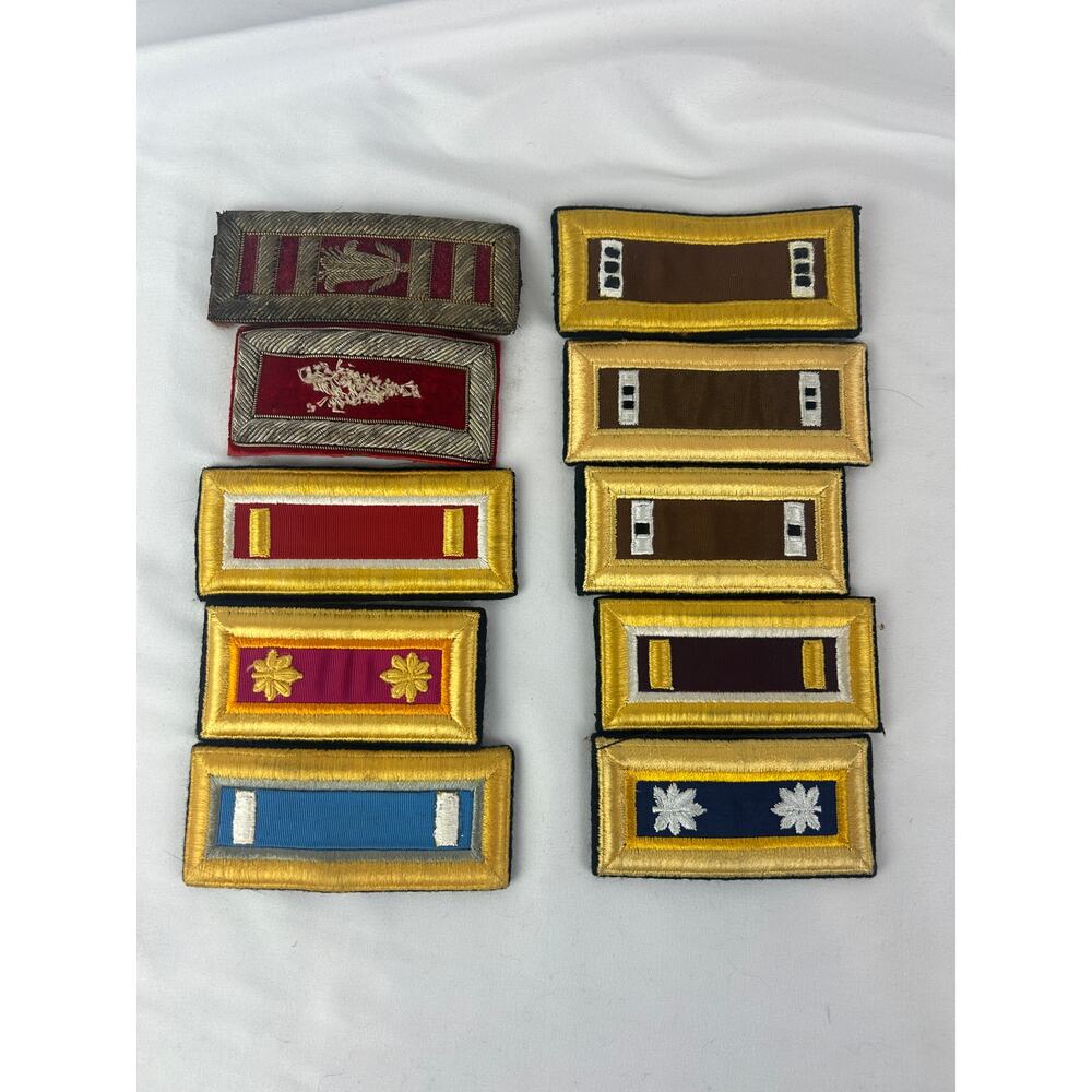 Vintage US Military Shoulder Boards Insignia Lot Bullion Pettibone